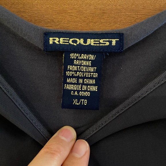 REQUEST dressy billowy tank top, with embellishments. X-Large. - Picture 4 of 8